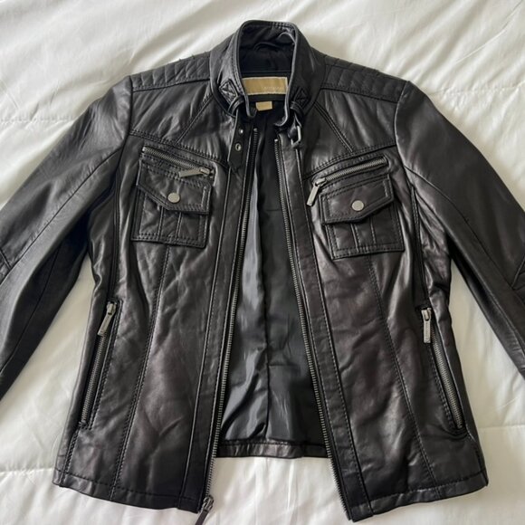 Leather Moto Jacket - Picture 1 of 3